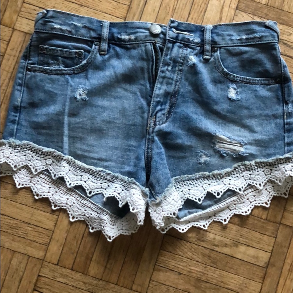 Free people jean shorts